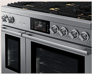 48 Inch Dual-Fuel Steam Range Transitional Style / Silver Stainless / Natural Gas