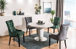 Exclusive Tufted Upholstered Fabric Dining Chairs