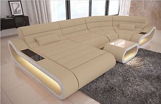 Modern Sophisticated Leather Sectional Sofa