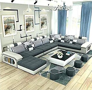 Stylish Sectional Fabric Sofa