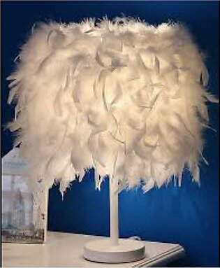 Pretty Feather Designed Table & Floor Lamp