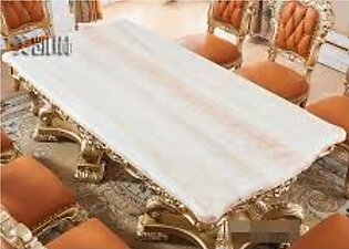 European Classy looking luxurious Marble Top Wooden Dining Table