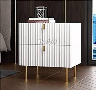 Set of 2 Simple Modern Bedside Night Stand with Multi-Layer Drawers