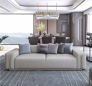 Sleek Style High Defined Luxurious Fabric Sofa Set