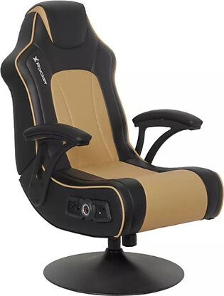 Gaming Chair- Torque Pedestal- Gold Black