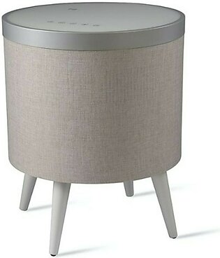Side Table With Bluetooth- Adjustable- White