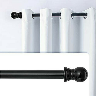 Metal Curtain Rod 1" - Black