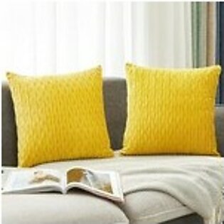Velvet Pillow Covers - 18x18 - Yellow