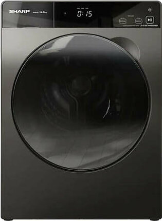 Sharp ES-FP1054KJZ Washer And Dryer 10/7kg, Dark Silver