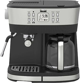 Bella Pro Series - Combo 19-Bar Espresso and 10-Cup Drip Coffee Maker - Stainless Steel