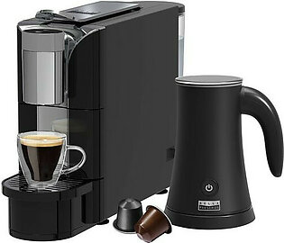 Bella Pro Series - Capsule Coffee Maker and Milk Frother - Black