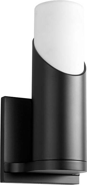 Ellipse Single-Light Wall Sconce with Acrylic Shade - Black