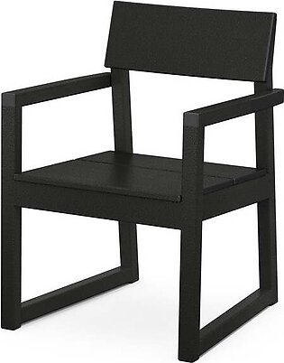 Edge Dining Arm Chair - Black