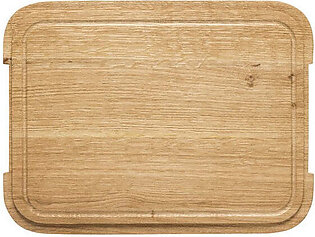 Ensemble Oak Wood Cutting Board/Lid for 16" Rectangular Tray - Oak Wood