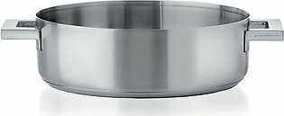 Stile 3-Quart 18/10 Stainless Steel 10" Saute Pan with Lid/Two Handles