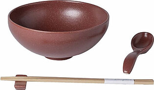 Pacifica Ramen Bowl Set - Cayenne