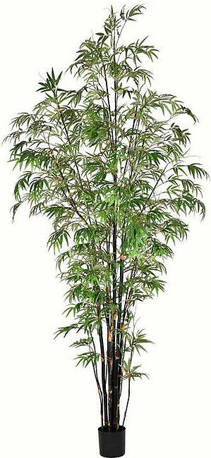 10' Artificial Potted Black Japanese Bamboo Tree