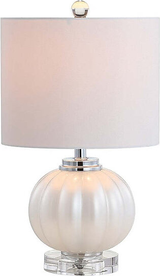 Pearl Table Lamp - White and Silver