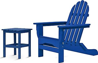 The Adirondack Chair/Side Table - Royal Blue