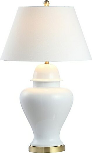 Sagwa LED Ceramic Table Lamp - White