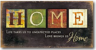 Home 24" x 48" Gallery-Wrapped Canvas Wall Art