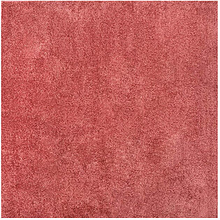 Haze Solid Low-Pile 7' Square Area Rug - Red