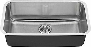 Portsmouth 29-3/4" Single Bowl Stainless Steel Undermount Kitchen Sink with Drain