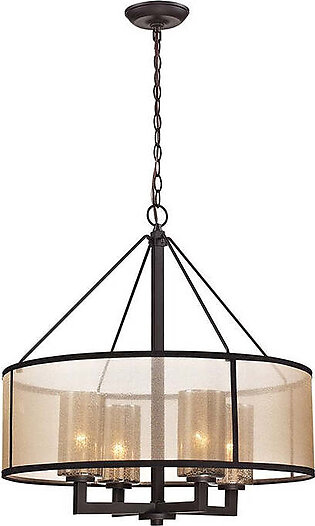 Diffusion Four-Light Chandelier