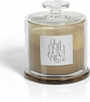 AG Candle Jar with Cloche - Sandalwood Leaf and Tobacco