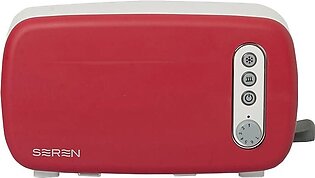 Seren Two-Piece Side-Loading Toaster with Removable Red Panel