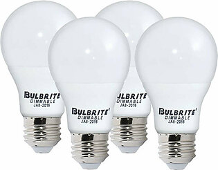 Bulb 9 Watt LED 4 Pack A19 E26 120 Volt