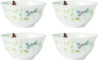 Butterfly Meadow Vines Rice Bowls Set of 4