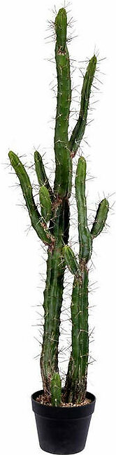 46" Artificial Green Cactus in Plastic Pot