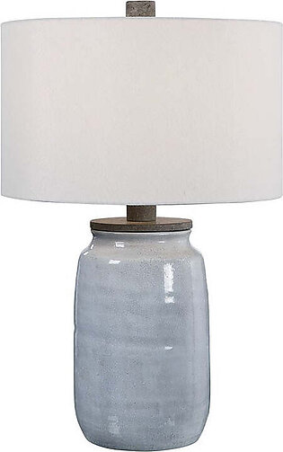 Dimitri Light Blue Table Lamp by Matthew Williams