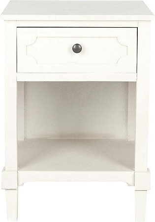 Rosaleen Storage Side Table - White