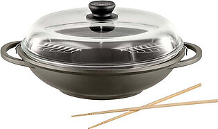 Tradition Induction 13.5"/5.25-Quart Wok with Lid