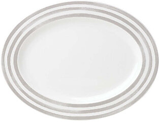 Charlotte Street Gray Dinnerware Oval Platter