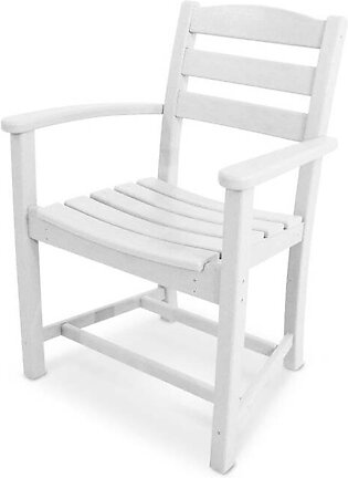 La Casa Cafe Dining Arm Chair - White