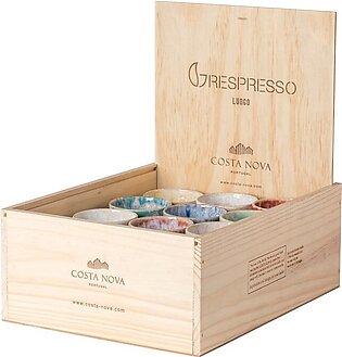 Grespresso Lungo Cups in Wooden Box Set of 24
