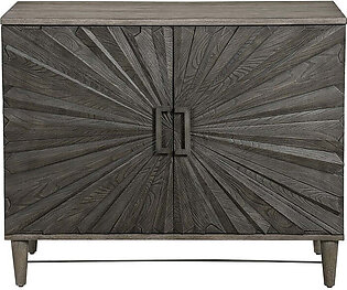 Shield Gray Oak Two-Door Cabinet