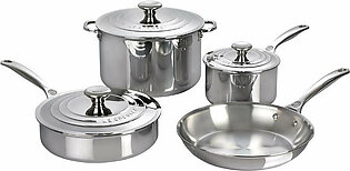 Seven-Piece Stainless Steel Cookware Set