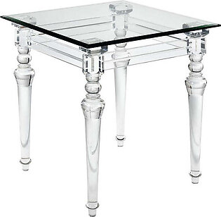 Jacobs Square Acrylic Accent Table