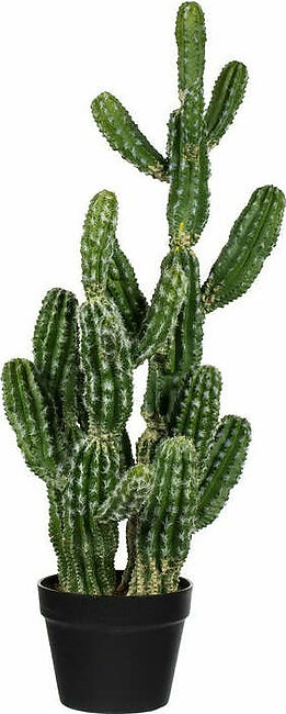31" Artificial Green Cactus in Plastic Pot