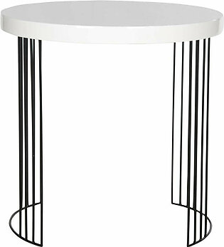 Kelly Mid-Century Scandinavian Lacquer Side Table - White