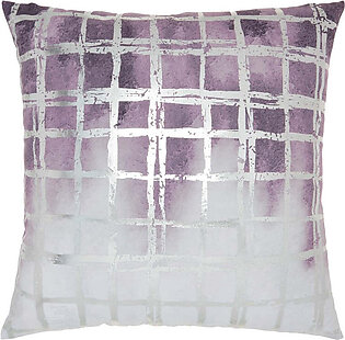 Luminescence Metallic Grid Lavender 20" x 20" Throw Pillow