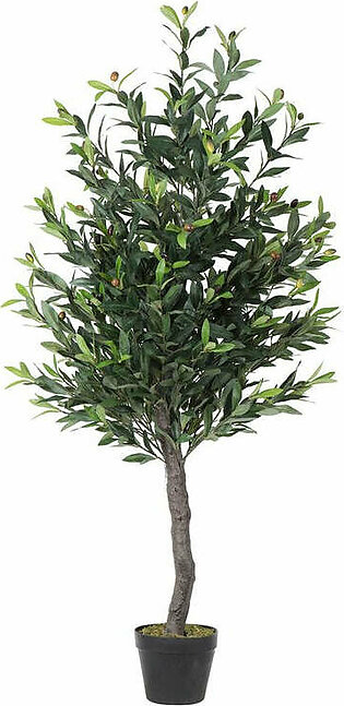 50" Artificial Olive Tree in Plastic Pot