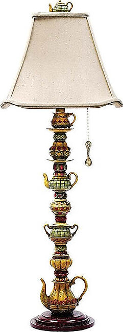 Tea Service Candlestick Table Lamp