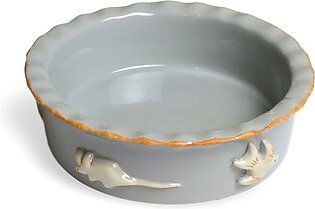 Cat Food/Water Bowl - French Gray