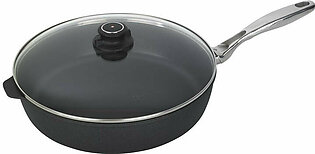 XD Nonstick 5.8-Quart (12.5") Saute Pan with Lid and Stainless Steel Handle