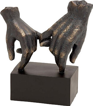 Black Polystone Traditional Sculpture Hands
